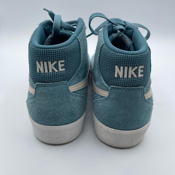 Nike SB Bruin Hi WomenSize 12.5 Shoes Sneaker DR0126 400 Noise Aqua Summit White - Picture 6 of 8